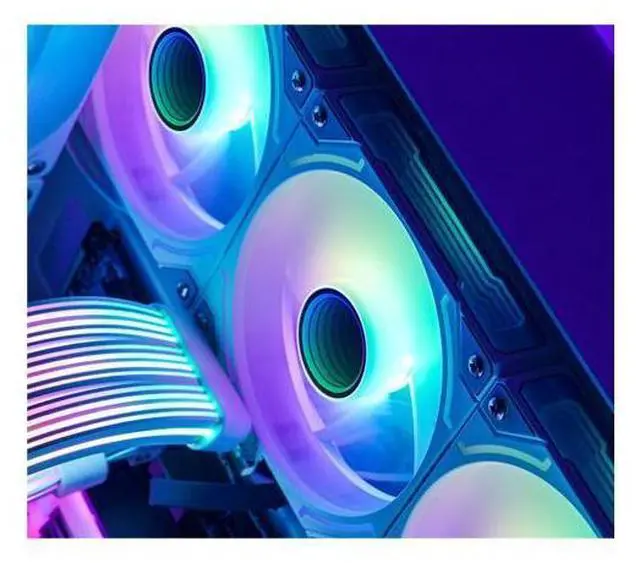 Main image of ZH-120 ARGB 3 in 1 Case Fan 5V 3 Pin PC Case Fan, Motherboard AURA SYNC,Magic Interface, Wire-free Splicing, Shock Reduction and Low Noise, Hydraulic Bearing, 120*120*25mm, Black