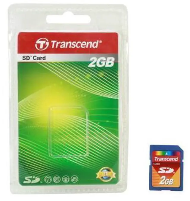 Main image of Transcend 2GB Secure Digital (SD) Flash Card Model TS2GSDC