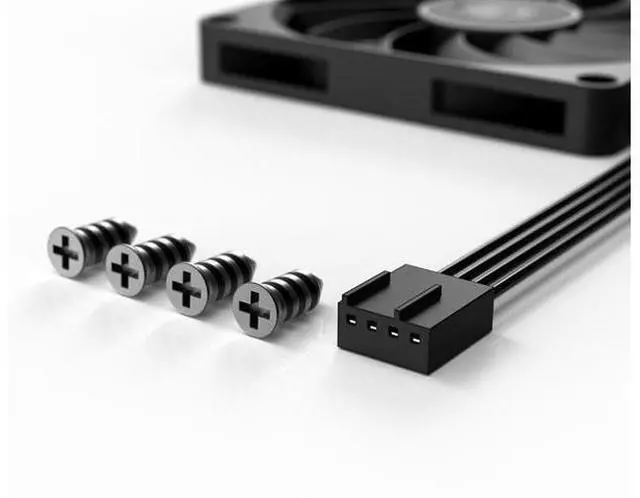 Main image of Black 80mm Slim Quiet Computer Fan 12V 80mm x80mm x10mm Silent PC Fan 4Pin PWM for Computer PC Case Mini- ITX Builds