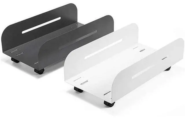 Main image of SKYZONAL Computer Rack with Caster Wheels, CPU Steel Rolling Stand Computer Tower Stand (Gray)