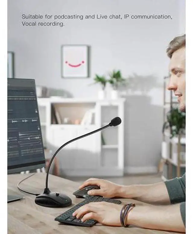 Main image of USB Computer Microphone, Fifine Plug &Play Desktop Condenser PC Laptop Mic,Mute Button with LED Indicator, Compatible with Windows/Mac, Ideal for YouTube,Zoom,Recording,Twitch Games(K05