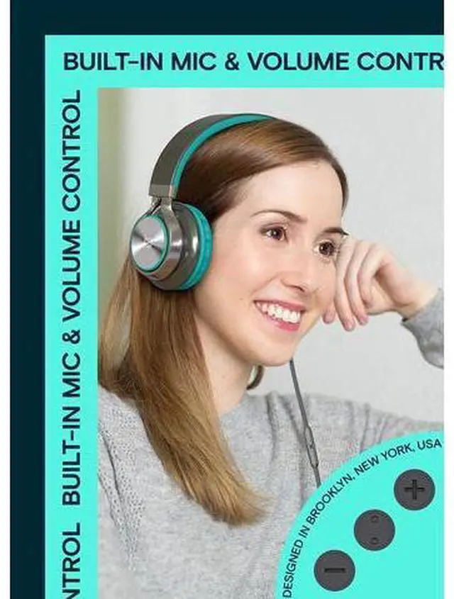 Main image of Artix CL750 Foldable Noise Isolating On Ear Headphones Wired with Microphone and Volume Control, Stereo Head Phones Corded with Adjustable Headband for Computer, Laptop and Cell Phone