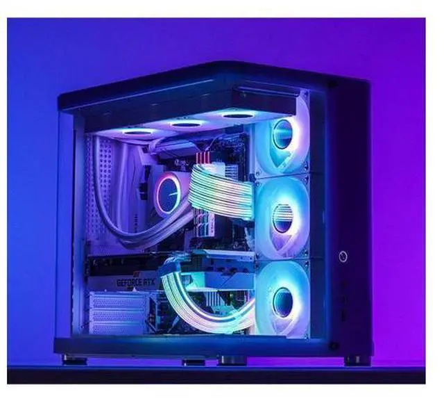 Main image of DY-2 MB24Pin Luminous Extension Cable, Double-Sided Light Effect Display, Motherboard Synchronization, 5VARGB Neon Color Line