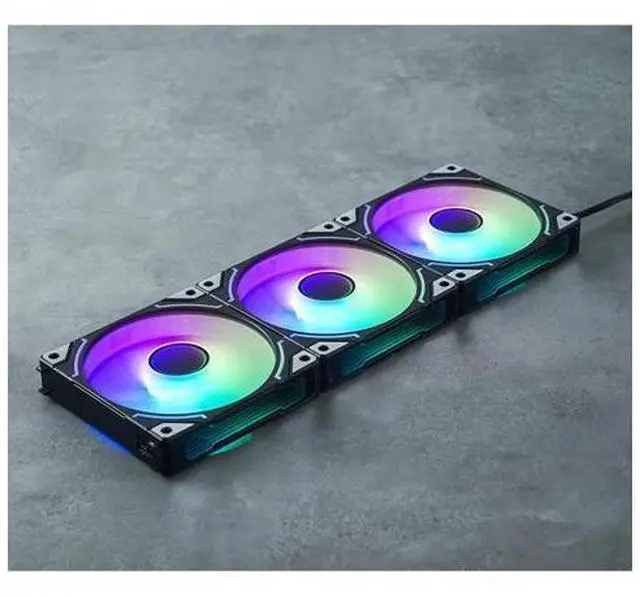 Main image of ZH-120 ARGB (Reverse) 3 In 1 Case Fan 5V 3 Pin PC Case Fan, Motherboard AURA SYNC,Magic Interface, Wire-free Splicing, Shock Reduction and Low Noise, Hydraulic Bearing, 120*120*25mm, Black