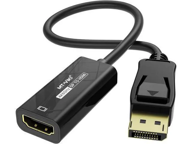 Alt view image 6 of 7 - 4K@60Hz DP to HDMI Adapter Displayport 1.2 to HDMI 2.0 Adapter 2K@120Hz DP Source to HDMI Monitor-Male to Female Unidirectional