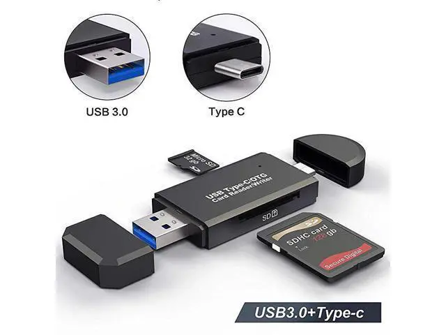 Alt view image 6 of 7 - Micro SD Card Reader USB 3.0 Card Reader 2.0 For USB Micro SD Adapter Flash Drive Smart Memory Card Reader Type C Cardreader