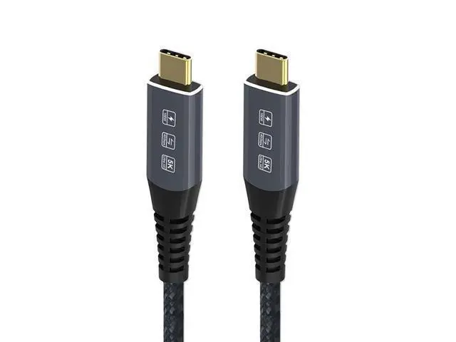 Alt view image 7 of 7 - USB4 USB4.0 USB-C Type-C Male to USB-C Type-C Male USB4 Cable 40Gbps with 100W Charging Compatible 1.8M