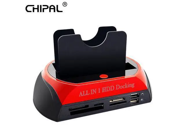 Alt view image 6 of 7 - All in 1 HDD Docking Station USB 2.0 2.5" 3.5" IDE SATA External HDD Case Box Hard Disk Drive Enclosure SD TF Card Reader
