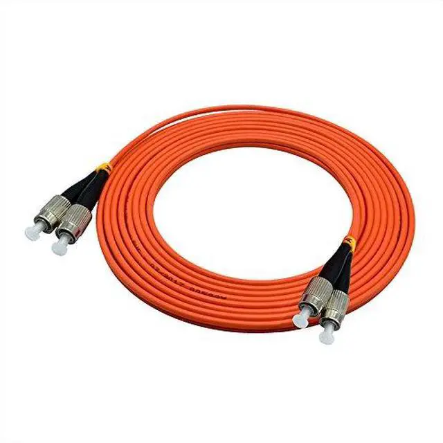 Alt view image 3 of 4 - 30Meters 100ft FC to FC Duplex 62.5/125 OM1 Multimode Fiber Optic Cable Jumper Optical Patch Cord FC-FC