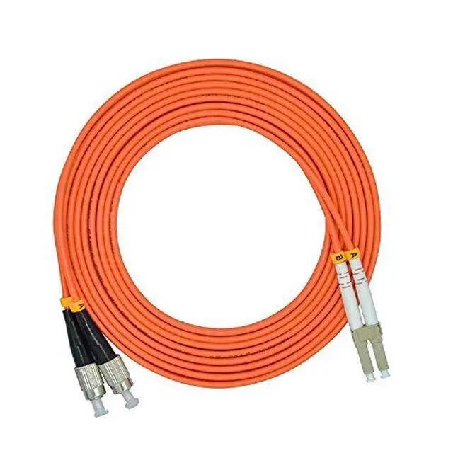 Alt view image 3 of 4 - 15Meters 49ft LC to FC Duplex 62.5/125 OM1 Multimode Fiber Optic Cable Jumper Optical Patch Cord LC-FC