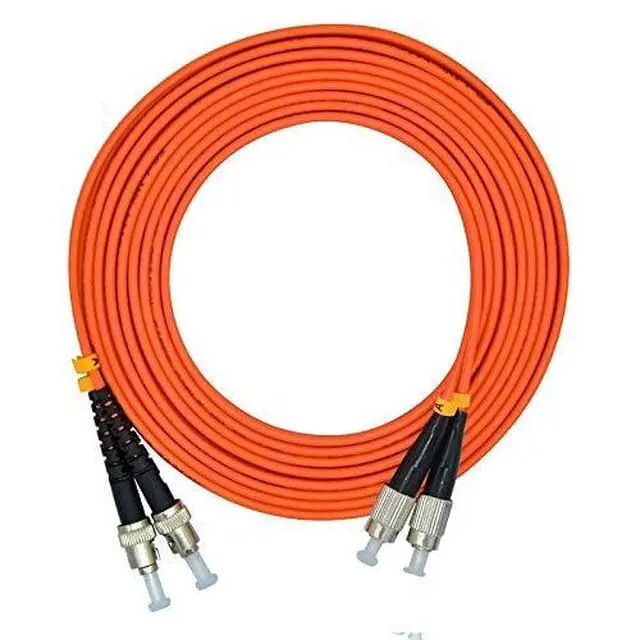 Alt view image 2 of 5 - 20Meters 65ft FC to ST Duplex 62.5/125 OM1 Multimode Fiber Optic Cable Jumper Optical Patch Cord FC-ST
