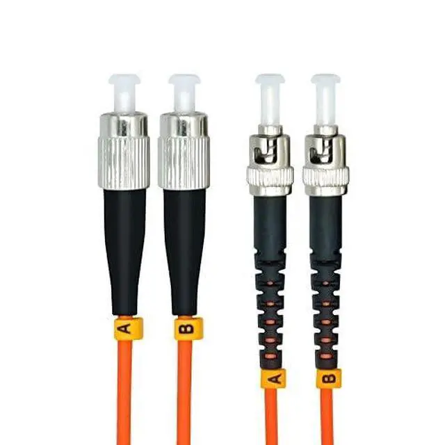 Alt view image 3 of 5 - 20Meters 65ft FC to ST Duplex 62.5/125 OM1 Multimode Fiber Optic Cable Jumper Optical Patch Cord FC-ST