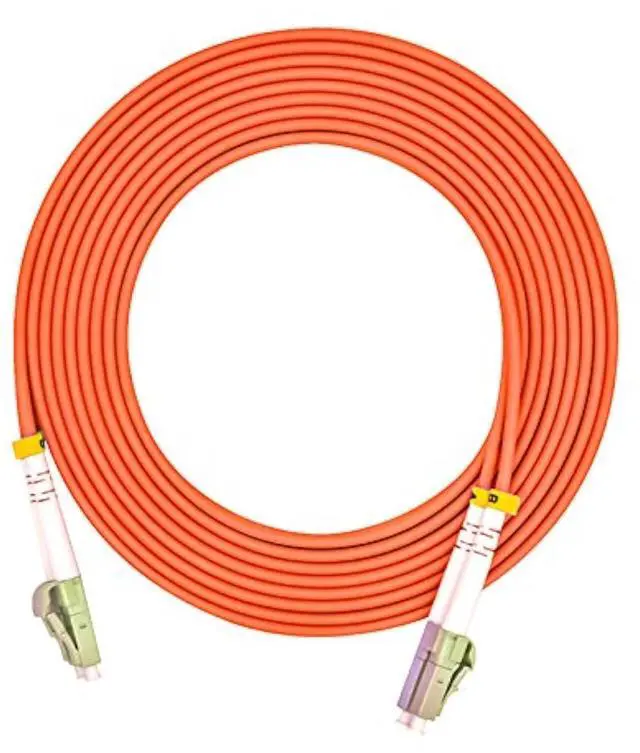 Main image of 20Meters 65ft LC to LC Duplex 62.5/125 OM1 Multimode Fiber Optic Cable Jumper Optical Patch Cord LC-LC