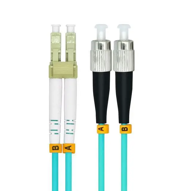 Alt view image 2 of 4 - 20Meters 65ft LC to FC Duplex 50/125 10G OM3 Multi-Mode Fiber Optic Cable Jumper Optical Patch Cord LC-FC