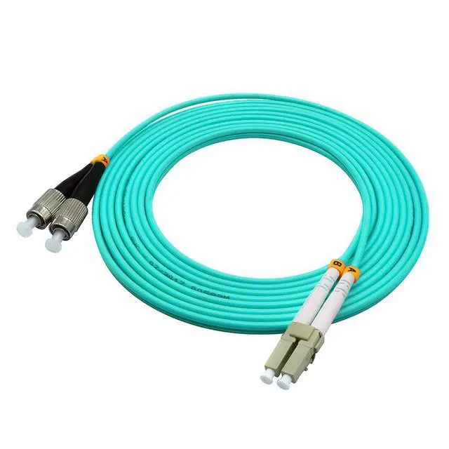 Alt view image 4 of 4 - 20Meters 65ft LC to FC Duplex 50/125 10G OM3 Multi-Mode Fiber Optic Cable Jumper Optical Patch Cord LC-FC