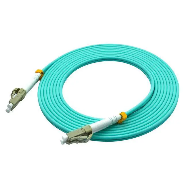 Alt view image 4 of 4 - 30Meters 100ft LC to LC Duplex 50/125 10G OM3 Multi-Mode Fiber Optic Cable Jumper Optical Patch Cord LC-LC