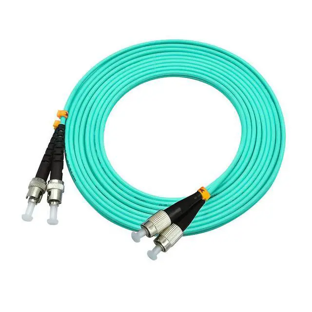 Alt view image 3 of 4 - 20Meters 65ft FC to ST Duplex 50/125 10G OM3 Multi-Mode Fiber Optic Cable Jumper Optical Patch Cord FC-ST