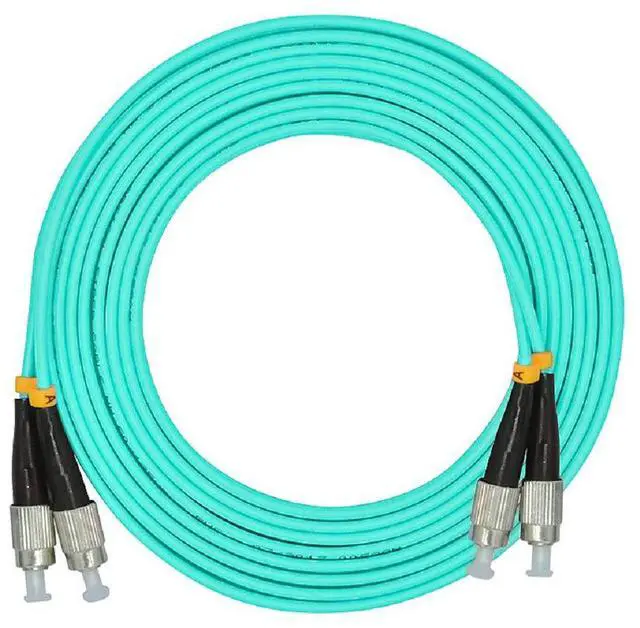 Main image of 30Meters 100ft Duplex 50/125 10G OM3 Multi-Mode Fiber Optic Cable Jumper FC-FC