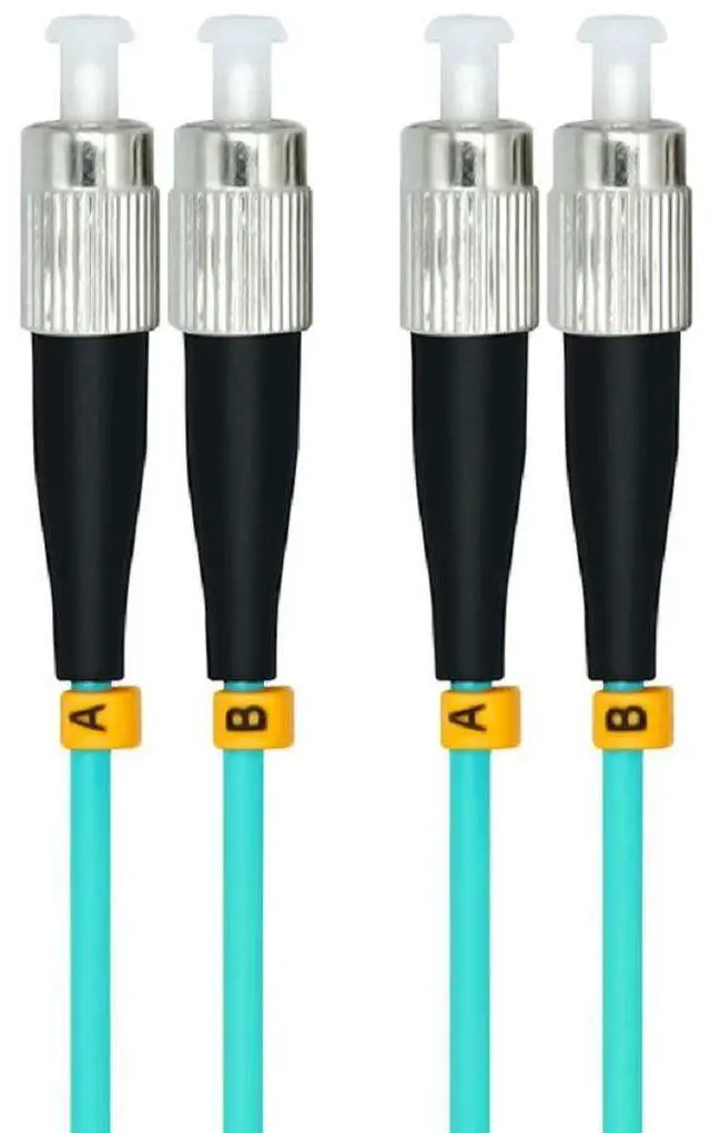 Alt view image 2 of 4 - 30Meters 100ft Duplex 50/125 10G OM3 Multi-Mode Fiber Optic Cable Jumper FC-FC