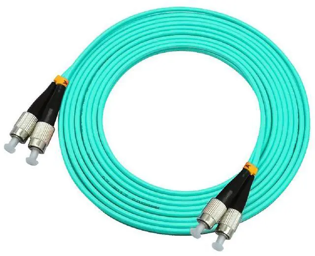 Alt view image 3 of 4 - 30Meters 100ft Duplex 50/125 10G OM3 Multi-Mode Fiber Optic Cable Jumper FC-FC