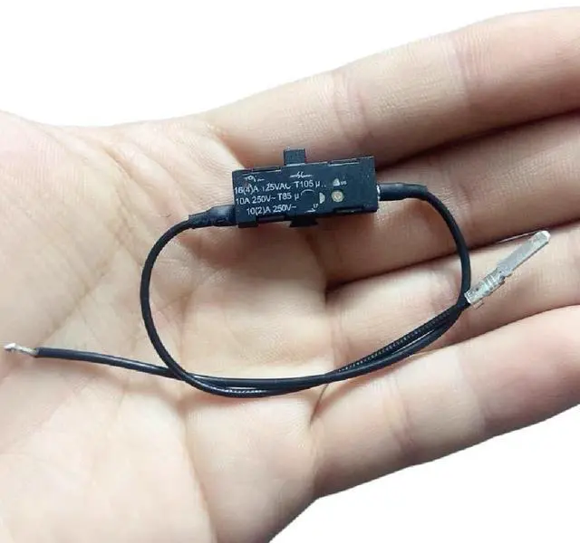 Main image of Hair Dryer Power Switch with a Toggle Switch, a Sliding Push Plate Switch, DIY.