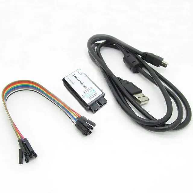 Main image of USB Logic Analyzer Device with EMI Ferrite Ring USB Cable 24MHz 8CH 24MHz 8 Channel UART IIC SPI Debug