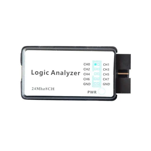 Alt view image 3 of 7 - USB Logic Analyzer Device with EMI Ferrite Ring USB Cable 24MHz 8CH 24MHz 8 Channel UART IIC SPI Debug