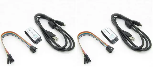 Main image of USB Logic Analyzer Device with EMI Ferrite Ring USB Cable 24MHz 8CH 24MHz 8 Channel UART IIC SPI Debug (Pack of 2)