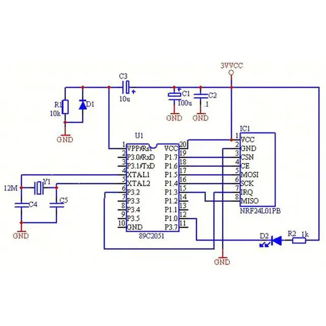 Alt view image 6 of 7 - 2pcs NRF24L01+PA+LNA Wireless Transceiver RF Transceiver Module with SMA Antenna 2.4G 1100m