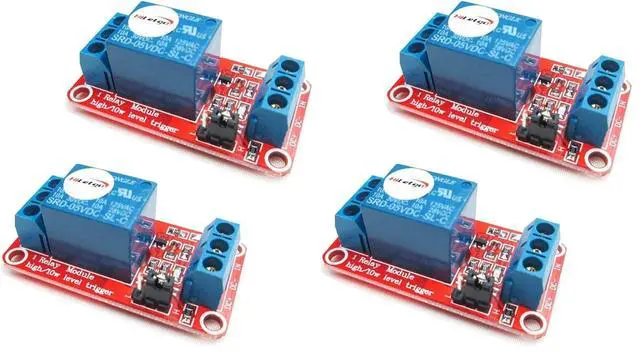 Alt view image 7 of 7 - 2pcs 5V One Channel Relay Module Relay Switch with OPTO Isolation High Low Level Trigger (Pack of 2)