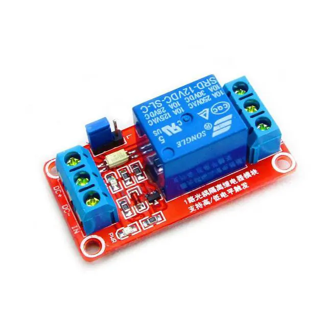 Alt view image 2 of 7 - 12V 1 Channel Relay Module with Optocoupler Isolation Support High or Low Level Trigger (Pack of 3)