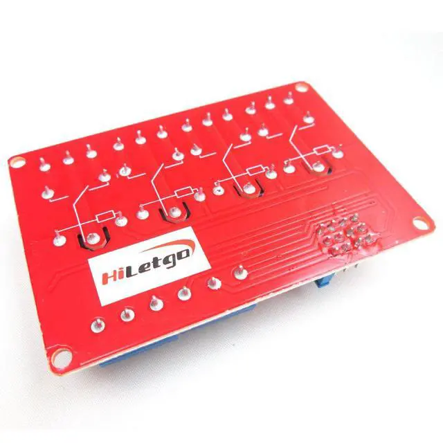 Alt view image 2 of 7 - 12V 4 Channel Relay Module with OPTO-Isolated Support High and Low Level Trigger