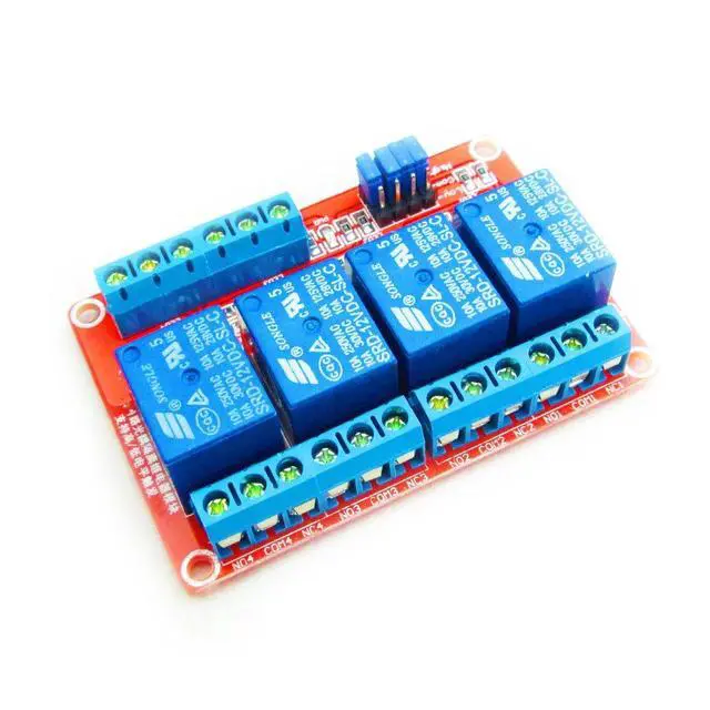 Alt view image 4 of 7 - 12V 4 Channel Relay Module with OPTO-Isolated Support High and Low Level Trigger