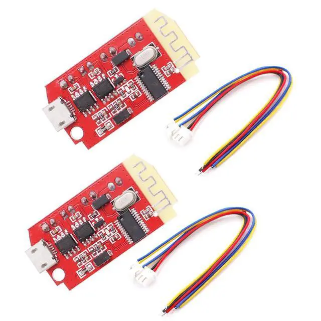Alt view image 6 of 7 - 2pcs CT14 Stereo Bluetooth Amplifier Board 5V AMP F Class 5W+5W Amplifier Module with Charging Port for Speaker Modification DIY