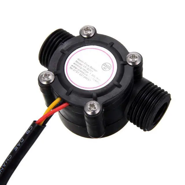 Alt view image 3 of 7 - G1/2" Water Flow Hall Sensor Switch 1-30L/min 1.75MPa Flow Meter Flowmeter Counter Water Flow Sensor