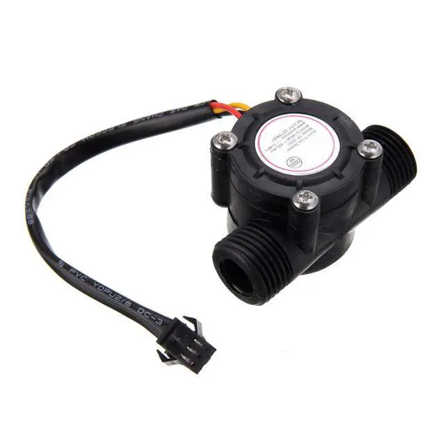 Alt view image 4 of 7 - G1/2" Water Flow Hall Sensor Switch 1-30L/min 1.75MPa Flow Meter Flowmeter Counter Water Flow Sensor