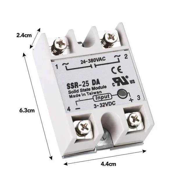 Alt view image 2 of 7 - 2pcs SSR-25DA 25A 250V Solid State Relay Module