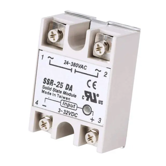 Alt view image 3 of 7 - 2pcs SSR-25DA 25A 250V Solid State Relay Module