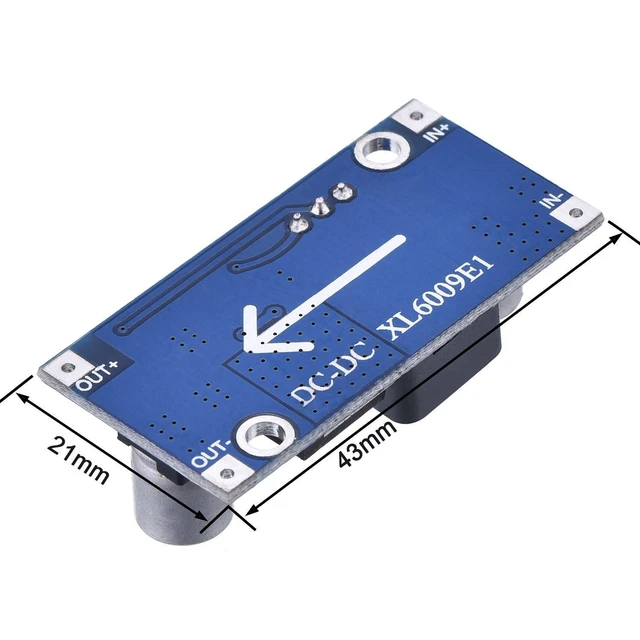 Alt view image 4 of 5 - 5pcs XL6009 Boost Module DC-DC Adjustable Module DC3.0-30V to DC5-35V Output Vol