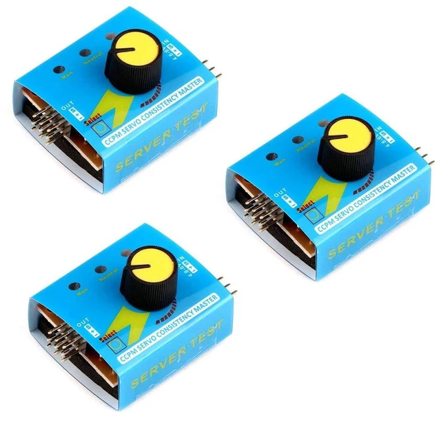 Main image of 3pcs RC Servo Tester 3CH Digital Multi ECS Consistency Speed Controller Checker