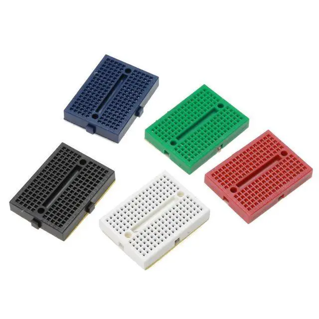 Alt view image 4 of 7 - 6pcs SYB-170 Mini Breadboard Colorful Breadboard Small Plates