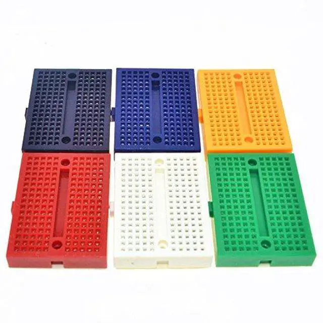 Alt view image 6 of 7 - 6pcs SYB-170 Mini Breadboard Colorful Breadboard Small Plates (Pack of 2)