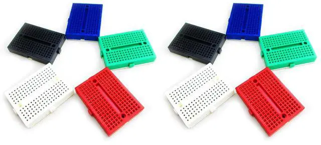 Alt view image 5 of 7 - 6pcs SYB-170 Mini Breadboard Colorful Breadboard Small Plates (Pack of 2)