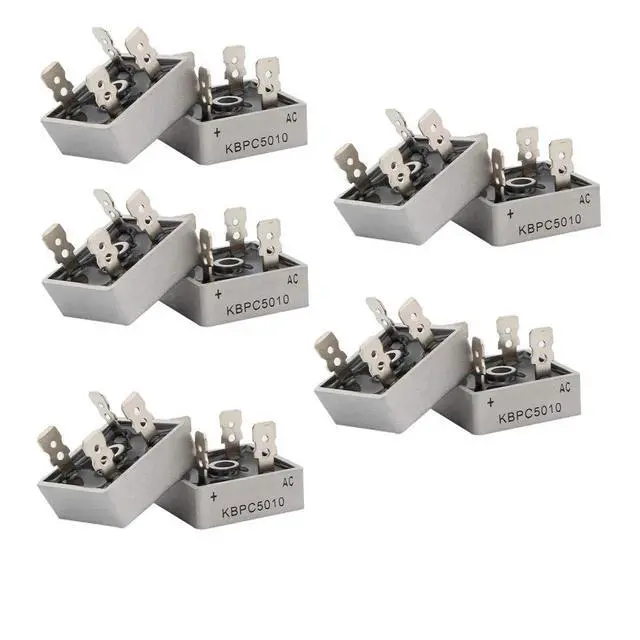 Alt view image 5 of 7 - 10pcs KBPC5010 Diode Bridge Rectifier Diode 50A 1000V KBPC 5010 Power Rectifier Diode Electronic Components