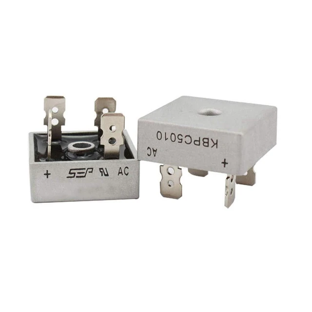 Alt view image 4 of 5 - 10pcs KBPC5010 Diode Bridge Rectifier Diode 50A 1000V KBPC 5010 Power Rectifier