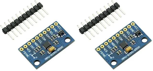 Main image of MPU9250 GY-9250 9-Axis 9 DOF 16 Bit Gyroscope Acceleration Magnetic Sensor 9-Axis Attitude +Gyro+Accelerator+Magnetometer Sensor Module IIC/SPI (Pack of 2)