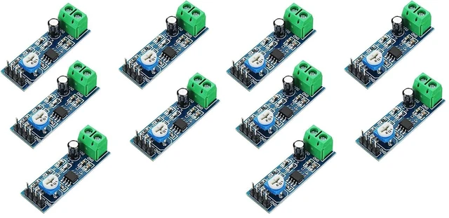 Main image of 5pcs LM386 Mono Audio Amplifier Module 200 Times AMP Solo 5V-12V 10K Adjustable
