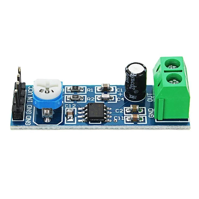 Alt view image 3 of 6 - 5pcs LM386 Mono Audio Amplifier Module 200 Times AMP Solo 5V-12V 10K Adjustable