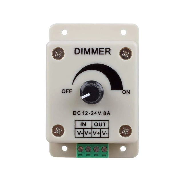 Alt view image 3 of 4 - 3pcs DC12-24V 8Amp 0%-100% PWM Dimming Controller for LED Lights, Ribbon Lights,
