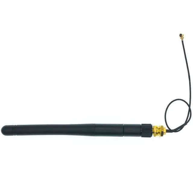 Alt view image 6 of 7 - 2pcs 2.4G WiFi Antenna SMA to U.FL-4 2.4GHz 3dBi Antenna U.fl-4 to RP SMA Male for ZigBee Router 90 Degrees Right Angle Folded Lead 15CM
